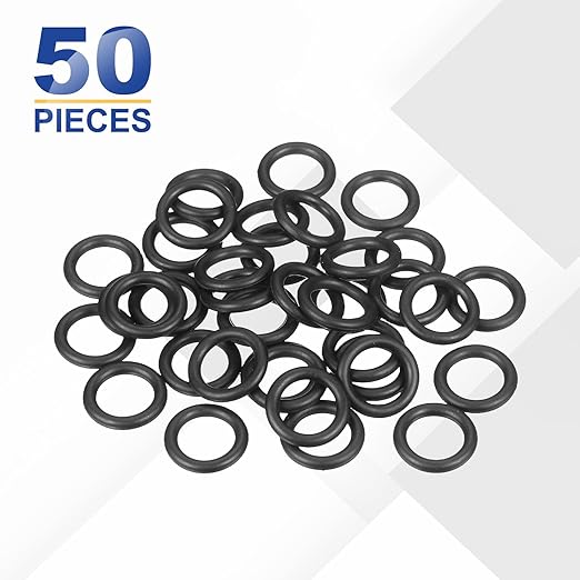 HARFINGTON 50pcs Nitrile Rubber O-Rings 14mm OD 9.2mm ID 2.4mm Width Metric Buna-N NBR Sealing Gasket Plumbing Sealing Repair O Rings for Car Auto Vehicle Repair Faucet Air Gas