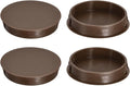 uxcell 4Pcs 50mm(2") Nylon Hole Plugs, Flush Type Panel Round Snap in Fastener Knockout Locking Plugs for Furniture Insert End Caps Panels, Brown
