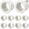 10Pcs 1" x 3/4" PVC Reducer Bushing Fitting, SCH40 (Socket x Socket) Furniture Grade PVC Pipe Fitting, Reducer Bush Adapter for Home Sewer Plumbing, Industrial, Pipe Connection