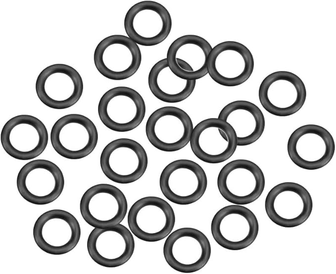 uxcell Nitrile Rubber O-Rings 11mm OD 6mm ID 2.5mm Width, Metric Nitrile Rubber Sealing Gasket for Automotive Machine Plumbing, Pack of 25