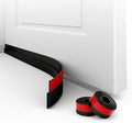 2 Pack Door Draft Stopper for Bottom of Door, 39" Silicone Weather Stripping Door Seal Strip, Self Adhesive Door Sweep Noise and Dust Blocker, Energy Saving Under Door Draft Blocker for Home & Garage