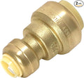 XFITTING Push Fit 1/2 Inch x 1/4 Inch Push Fit Coupling, Push Fit Reducing Coupling, 28-6-4=2XX, 2 Pieces