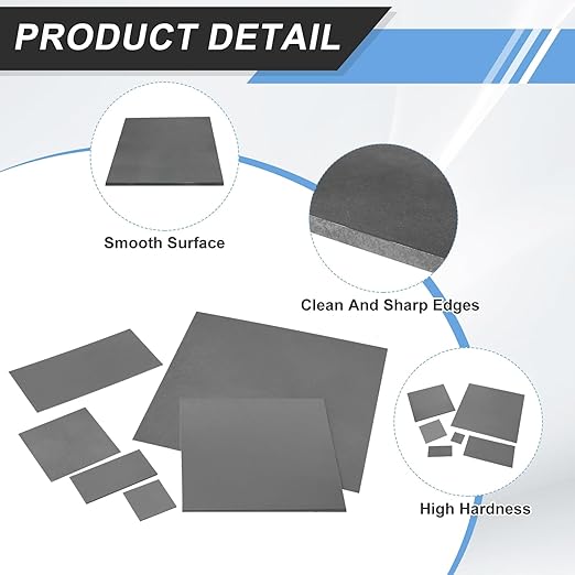 MECCANIXITY 2pcs 1/4"(6mm) x4 x4 Steel Plate, Black Hot Rolled A36 Steel Sheet Plate Base, Square Weldable Metal Discs for Industrial Construction Structural Support