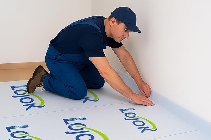 Temporary Floor Protection for Construction Projects, Floor Protection Film-Protects Hardwood, Tile, Carpet, Countertops, Bathtubs and More,Coverage of 325 SQFT (39.5''x100'-White)