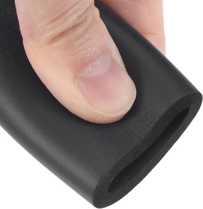 uxcell Foam Tubing for Handle Grip Support, Pipe Insulation, 20mm ID 30mm OD 1m Length Black