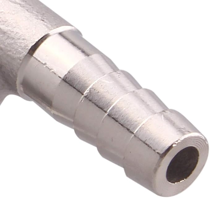 DERNORD 5/16" Hose Barb x 1/2" Male NPT Stainless Steel 90 Degree Elbow- Home Brew Pipe Fitting
