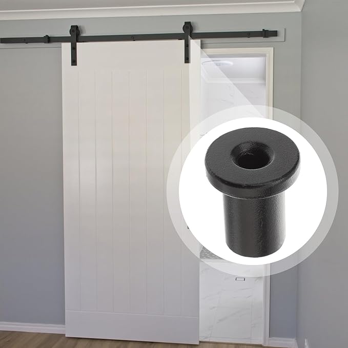 POPETPOP 5 Pcs Sliding Barn Door Spacers Track Connecting Hardware for Sliding Barn Doors Replacement Corrosion-Resistant