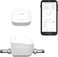 YoLink FlowSmart All-in-One Smart Water Management System: 3/4" Ultrasonic Water Meter with Automated Valve Control, Real-Time Leak Detection, App-Enabled, 10-Year Battery Life, Include YoLink Hub