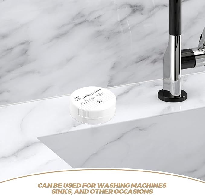 LIFKOME Water Leak Detector Sensor Alarm Waterproof Leak Sensor Warning System for Home Bathroom Kitchen Basement Flood Detection