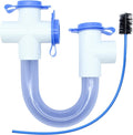 3/4 Inch PVC Condensate Trap ez trap hvac p trap with Cleaning Brush U Shaped Drain Pipe for HVAC Systems,，Effectively Drains Condensate 1PC
