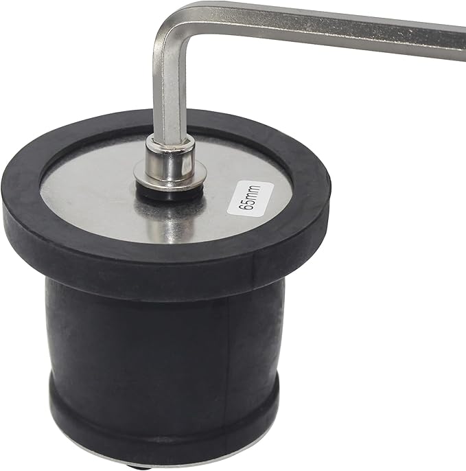 Expandable Mechanical Seal, Cleanout Pipe Plug-Rubber Expansion Scupper Plugs & Removable Stainless Steel Allen Wrench Handle, 2-9/16 to 3-1/8 in Sewer Cap Cover, Winterizing Pool Boat Plugs