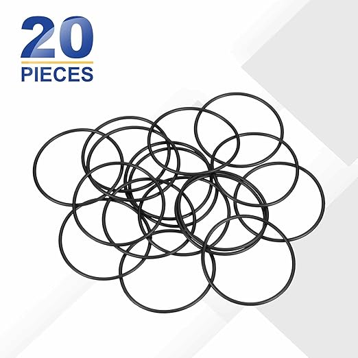 HARFINGTON 20pcs Nitrile Rubber O-Rings 47mm OD 43mm ID 2mm Width Metric Buna-N NBR Sealing Gasket Plumbing Sealing Repair O Rings for Car Auto Vehicle Repair Faucet Air Gas
