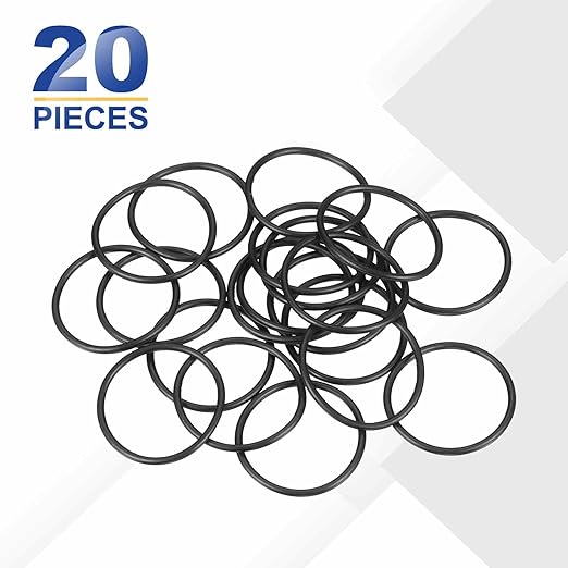 HARFINGTON 20pcs Nitrile Rubber O-Rings 29mm OD 25mm ID 2mm Width Metric Buna-N NBR Sealing Gasket Plumbing Sealing Repair O Rings for Car Auto Vehicle Repair Faucet Air Gas