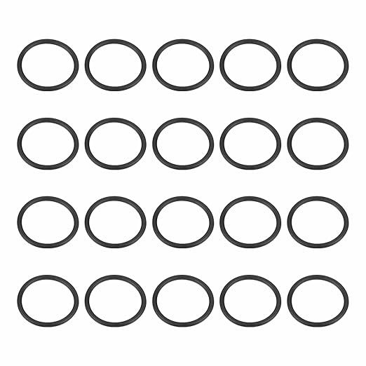 HARFINGTON 20pcs Nitrile Rubber O-Rings 24mm OD 20mm ID 2mm Width Metric Buna-N NBR Sealing Gasket Plumbing Sealing Repair O Rings for Car Auto Vehicle Repair Faucet Air Gas