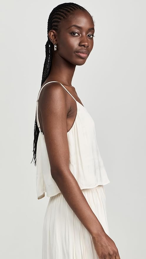 Fiore Satin Cropped Tank
