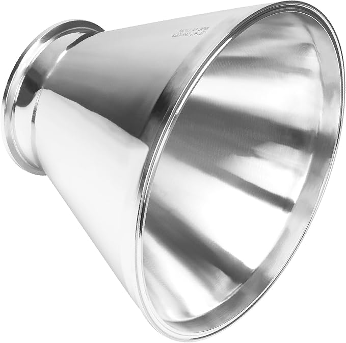DERNORD Sanitary Fitting Reducer Fitting SUS304 Tri Clamp Ferrule Style 12" Tube OD to 6" Tube OD