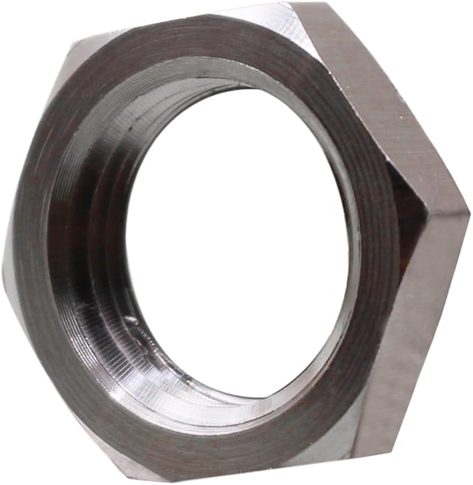 DERNORD Cast Pipe Fitting Stainless Steel 304 Hex Locknut 1/2 Inch NPT Female (Pack of 2)