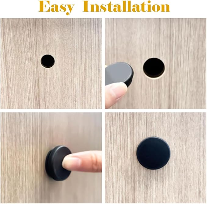 125PCS 8 Sizes Rubber Hole Plugs for Round Holes 1" 3/4" 5/8" 1/2" 3/8" 5/16" 1/4" 1/5" with Snap Locking, Car Wiring Furniture Plugs