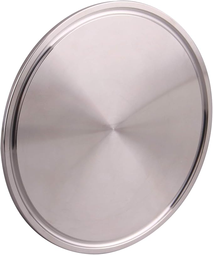 DERNORD End Cap fits Tri-Clamp Ferrule Flange Stainless Steel 304 End Cap fits Sanitary Fitting Clamp (4" (102mm) Tube OD)