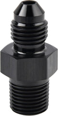 EVIL ENERGY 4AN Male Flare to 1/8" NPT Pipe Fitting Adapter Aluminum Straight Black