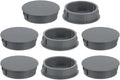 uxcell 8Pcs 35mm(1-3/8") Nylon Hole Plugs, Flush Type Panel Round Snap in Fastener Knockout Locking Plugs for Furniture Insert End Caps Panels, Gray