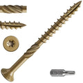 #10 * 3" Deck Screws, (342pcs) 5 lbs.Exterior Wood Screws, Rust Resistant Epoxy Coated, Bronze, T20 Star Bit