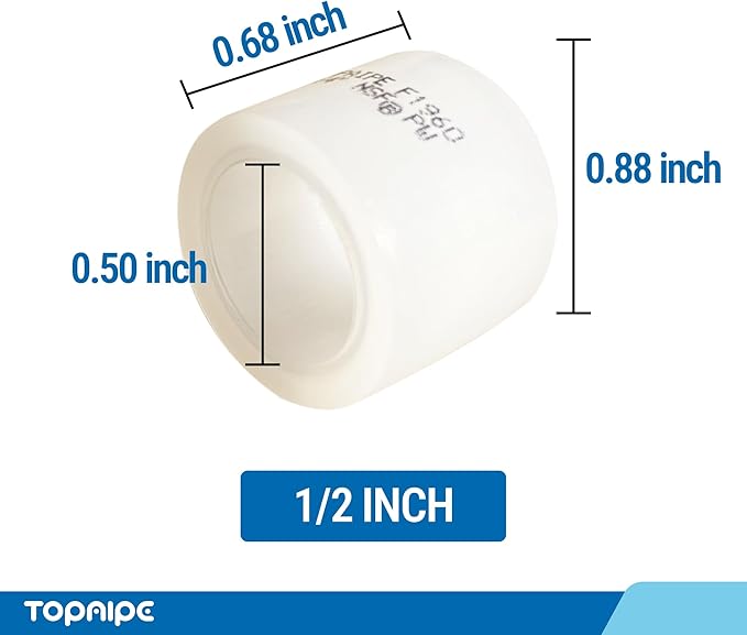 (Pack of 25) Topaipe 1/2 Inch PEX-A Expansion Rings, F1960 Fittings,Expansion Ring Plumbing Tools for PEX-A Tubing