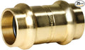 XFITTING 3/4 inch x 3/4 inch Press Coupling, Brass, 25 Pieces