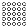 HARFINGTON 50pcs Nitrile Rubber O-Rings 9mm OD 6mm ID 1.5mm Width Metric Buna-N NBR Sealing Gasket Plumbing Sealing Repair O Rings for Car Auto Vehicle Repair Faucet Air Gas