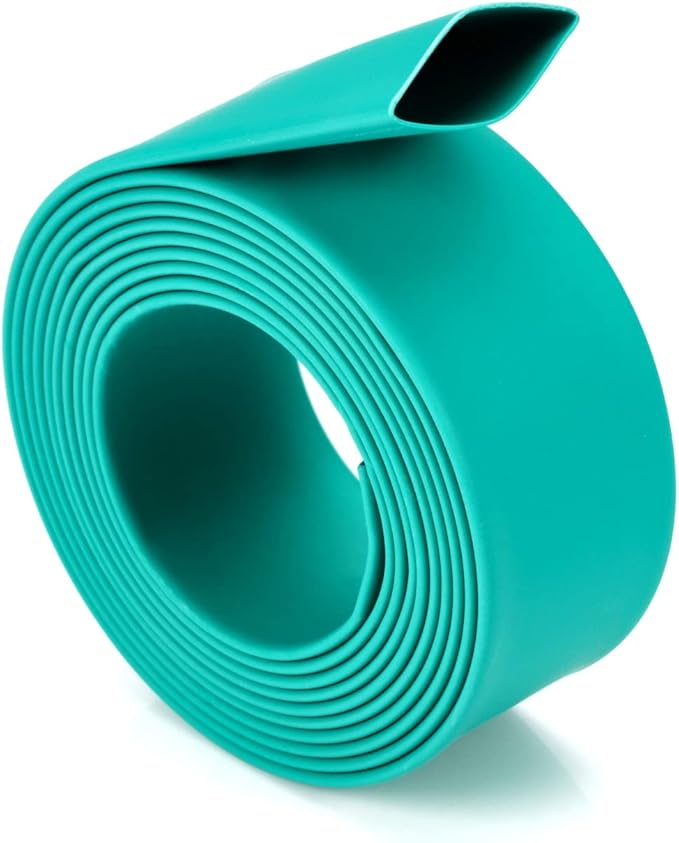 Chanzon 2:1 Ratio 25/32" (20mm) Heat Shrink Tubing 3.3Ft Roll (1M Total Length) Green Polyolefin Sleeving Wrap Shrinking 2 to 1 1pcs