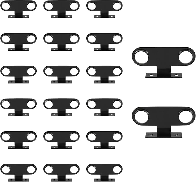 (Pack of 20) EFIELD Double Pipe Stay Hanger for 1/2 Inch IP Standard Pipe or 3/4 Inch Copper, CPVC & PEX Pipes - Universal Pipe Support Bracket,(ACC023-20PCS)