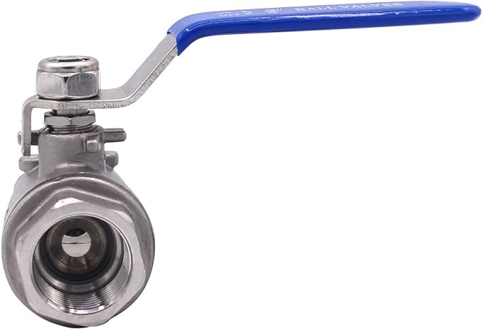 DERNORD Ball Valve Stainless Steel 304 3/4" NPT Heavy Duty for Water, Oil, and Gas with Blue Locking Handles (Pack of 2)