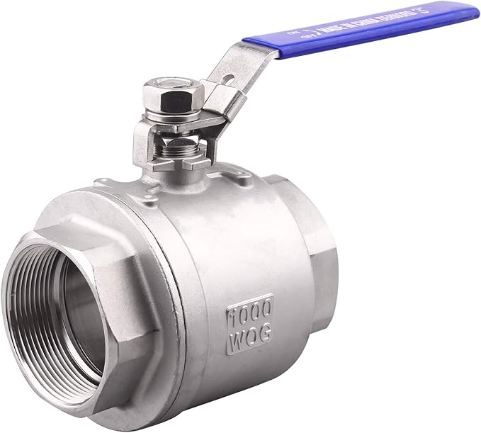 DERNORD Stainless Steel 304 Ball Valve, Full Port Heavy Duty for WOG with Locking Device (3" NPT)