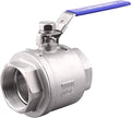 DERNORD Stainless Steel 304 Ball Valve, Full Port Heavy Duty for WOG with Locking Device (3" NPT)