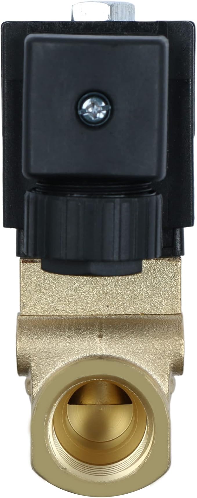 U.S. Solid 1/2" High Pressure Solenoid Valve, 12V DC, Brass, 50 bar, 300°F - Heat-Resistant, High-Pressure Valve for Industrial Use, Water, Gas, Oil and Fluid Control