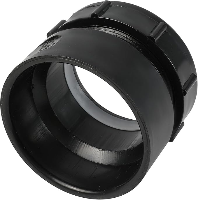 10-Pack EFIELD 1-1/2"X1-1/4" ABS DWV Spigot x Slip-Joint Trap Adapter W/PLASTIC NUT(SPG x SJ)
