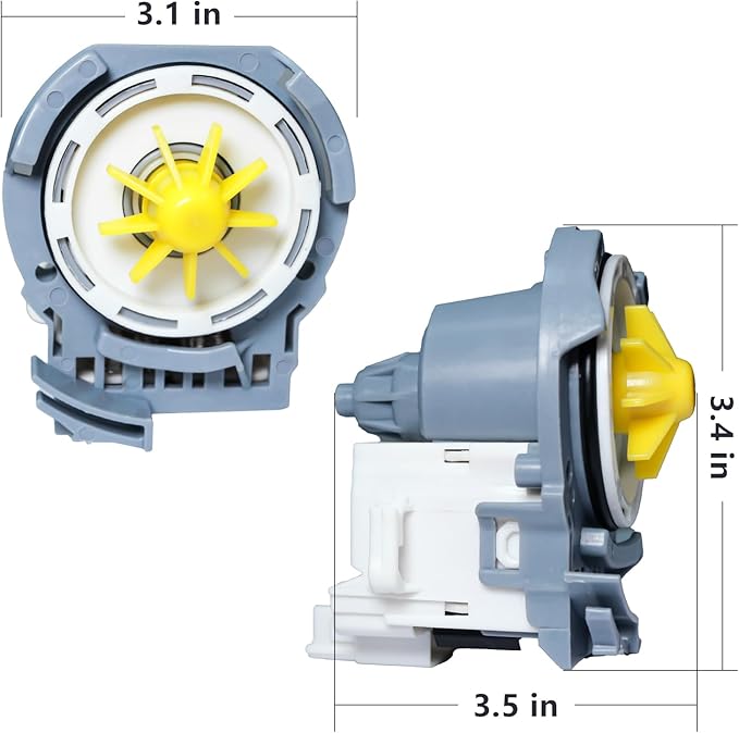 W10348269 Drain Pump Compatible with Whir-lpool Kitchen-aid May-tag WPW10348269 AP6020066 W10084573 661662 8558995 8565839 PS11753379 W10158351 WPW10348269VP