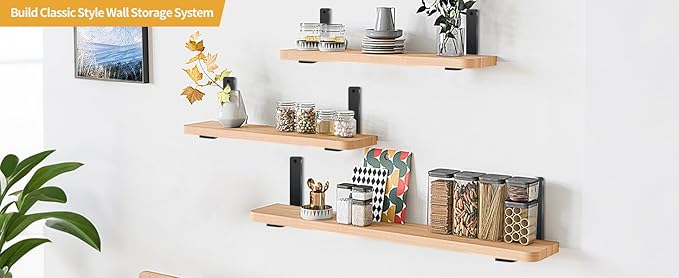 10 Pack - L 6" x H 6" x W1.5, 5mm Thick Black L Shelf Bracket, Iron Shelf Brackets, Metal Shelf Brackets, Floating Shelf, Shelf Supports with Screws