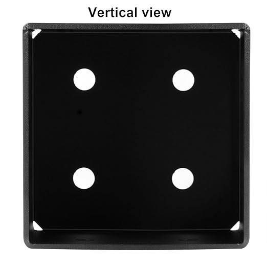 8x8 Post Base, Heavy Duty Steel Fence Base, Anchor Bracket Deck Supports Porch Railing Holder, Inner Size 7-1/2" for 8x8 Nominal Lumber, Thickness 5/32"(8 Gauge)