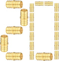 (20 Pack) Lidertik PEX Fittings 3/4 inch Straight Coupling Connector, 3/4" PEX F1807 to 3/4" PEX F1807 Crimp Pipe Fitting Brass