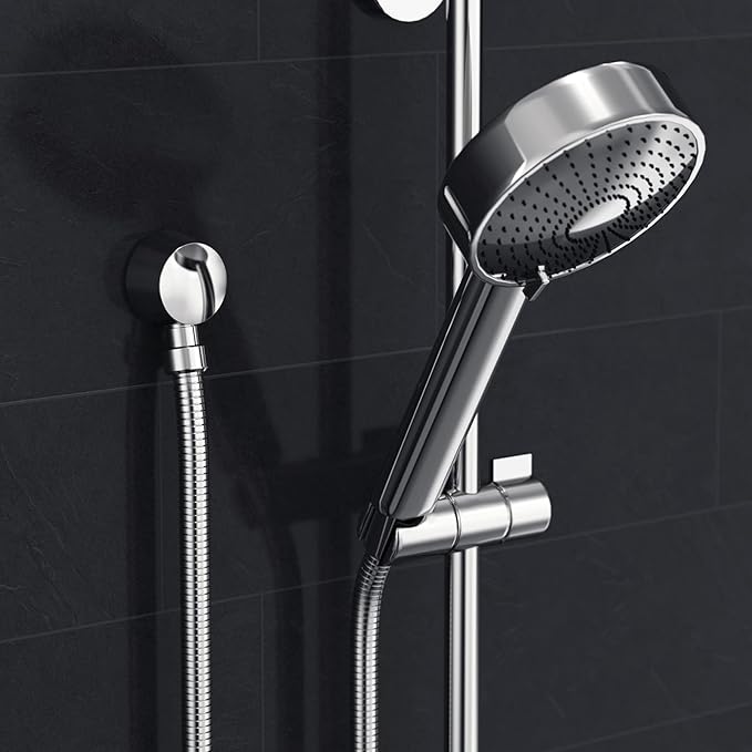 Solid Brass Round Wall Supply Elbow, Check Valve Included - Polished Chrome