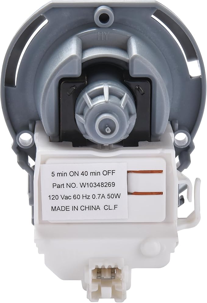 W10348269 Drain Pump Replacement Part for Whirlpool Dishwasher Pump 661662 8558995 8565839 W10084573 W10158351 - Ultra Durable Drain Pump - Silent Drain pump