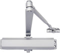 Brinks Commercial Heavy Duty UL Listed Door Closer, Aluminum Finish - Commercial Door Hardware for Offices & Buildings