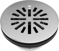 Delta 4 Inch Round Shower Floor Drain with Gasket and Snap-In Drain Gate, Chrome DT051411