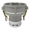 Gloxco Aluminum Type DA Cam and Groove Hose Fitting, Reducer, 4" Female Camlock x 3" Male Camlock (CAM-4030-DA-AL)