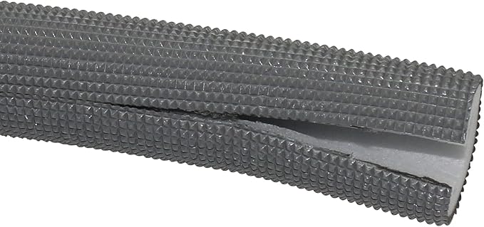 Pipe Insulation Tubing, BESUNTEK 6ft Heat Preservation Insulated Foam Tubing Handle Grip Support, for Water Pipes, air Conditioning Pipes (0.98" × 0.39", Grey, BESUNTEK-121)