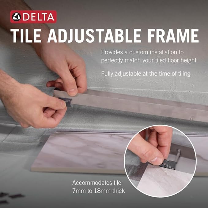 Delta Faucet 36" Reversible Linear Shower Drain Trim in Matte Black