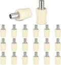 20-Pack HeSun 1/2-Inch CPVC Transition Coupling, 1/2" PEX x 1/2" CPVC Brass Crimp Pex Fittings, ASTM F1807(PEX1807340-20)