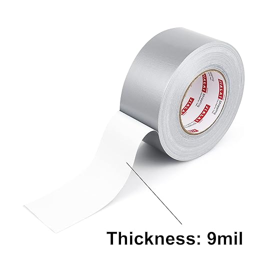 2-Pack Duct Tape - 165ft x 2in - Duct Tape Heavy Duty, Silver, Flexible, No Residue, Tear by Hand - for Repairs Crafts & Home Improvement