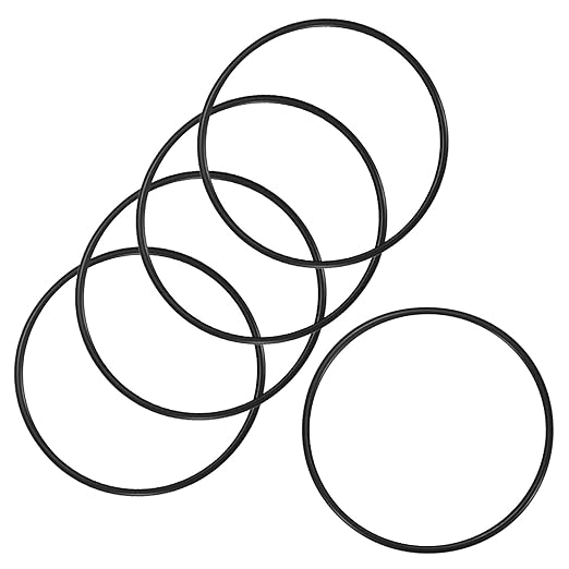 5-Pcak Nitrile Rubber O-Rings, 107mm ID, 115mm OD, 4mm Width, Metric Sealing Washer Gasket for Automotive Machine Plumbing/Faucet/Air or Gas Connections, Resists Oil and Heat